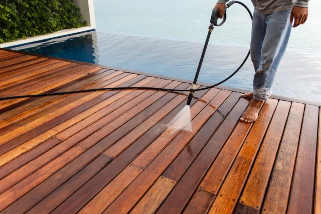 Pool Deck Cleaning & Sealing